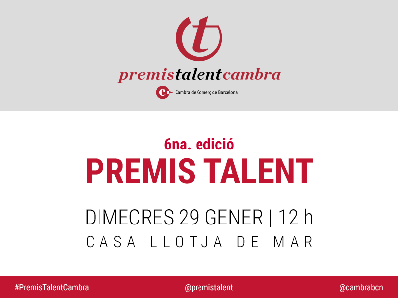 Presentación 6a. edición de los Premis Talent